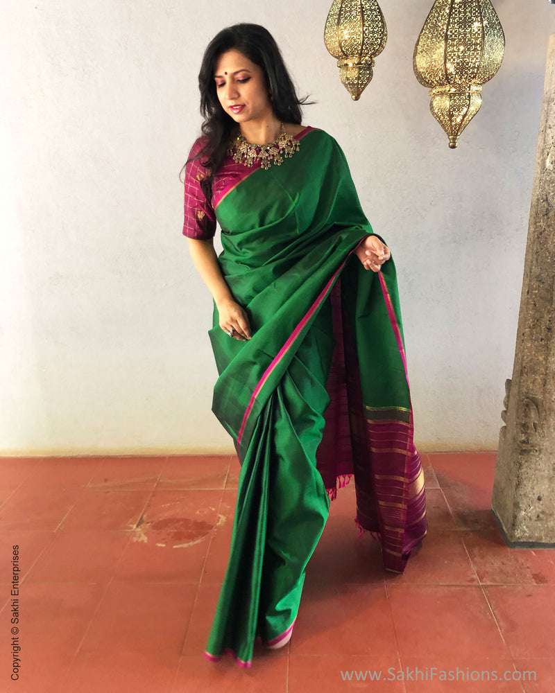 EE-S25836 Elegant Green Kanchi