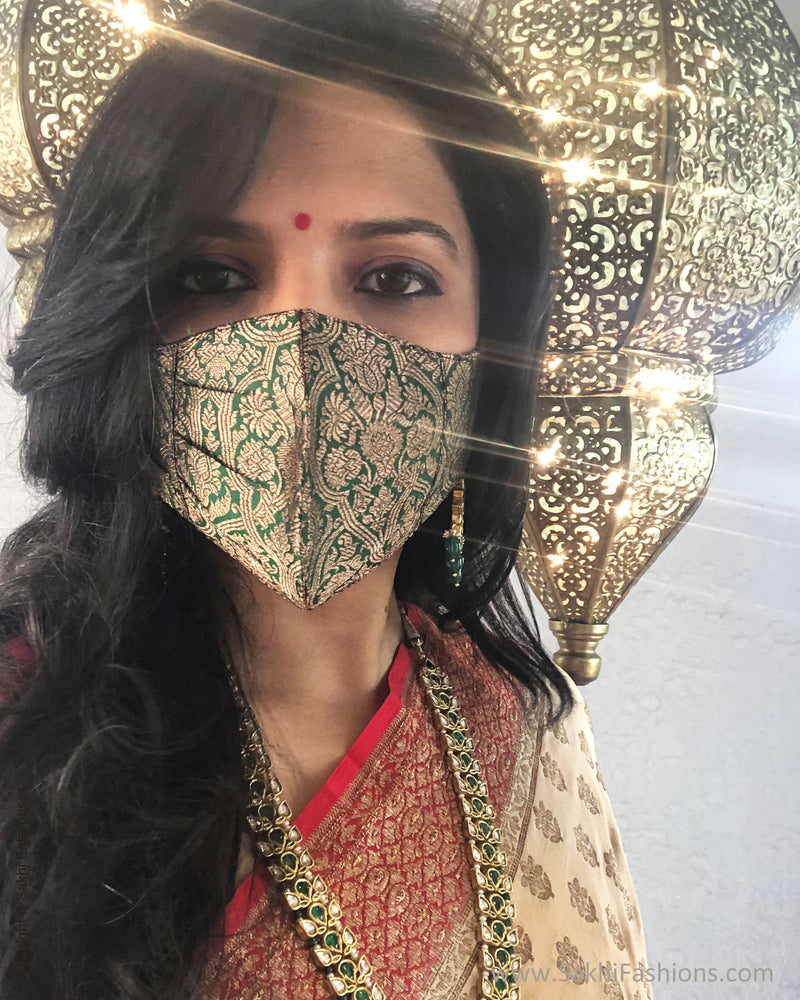 EE-MSK077 Green Silk mask