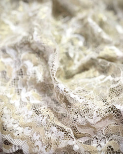 BL-F30764- White French Lace Blouse Fabric