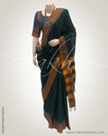 DPS-12471 - Green &  Pure Cotton Saree