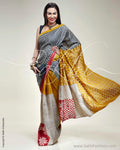 SR-0358 Cutwork Tussar Sari