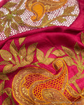 BL-F10152 Pink Tussar Cutwork