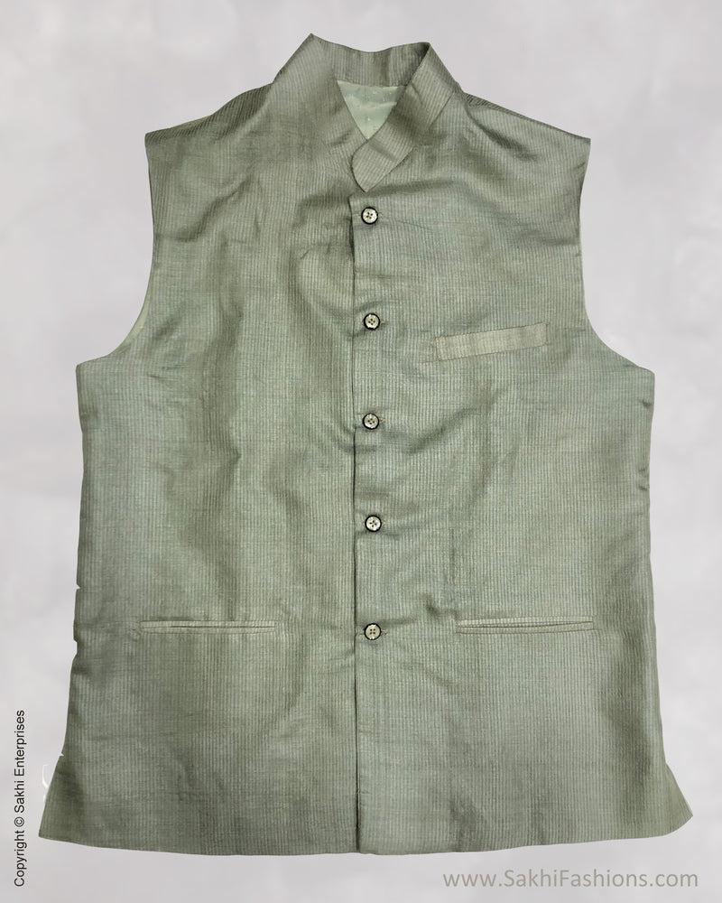 DP-S23985 Green Tussar Bundi