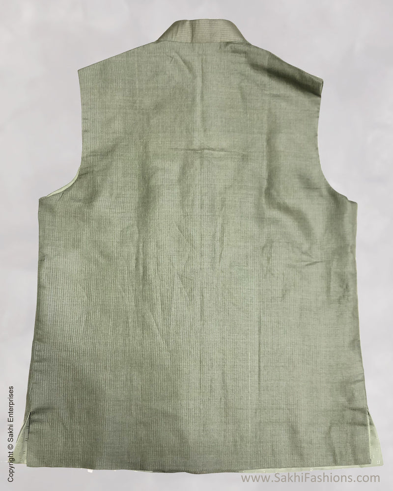 DP-S23985 Green Tussar Bundi