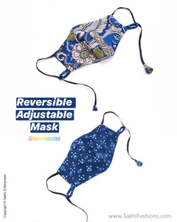 EE-M21022 Blue Reversible mask
