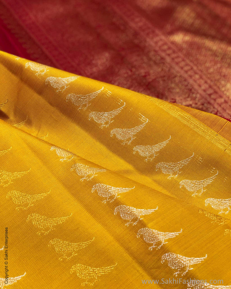 DP-S24057 Yellow Kanchi Saree