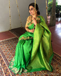 EE-R22174 Green Kanchi Cutwork