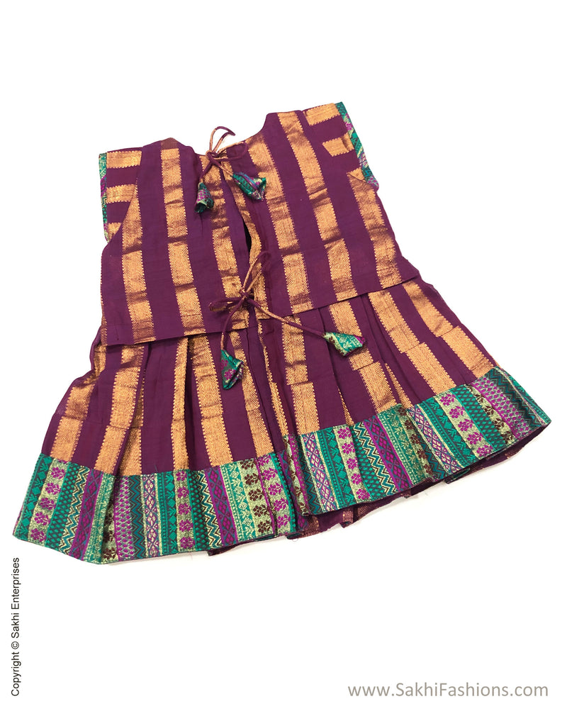 DP-S24368 Purple Cotton Frock