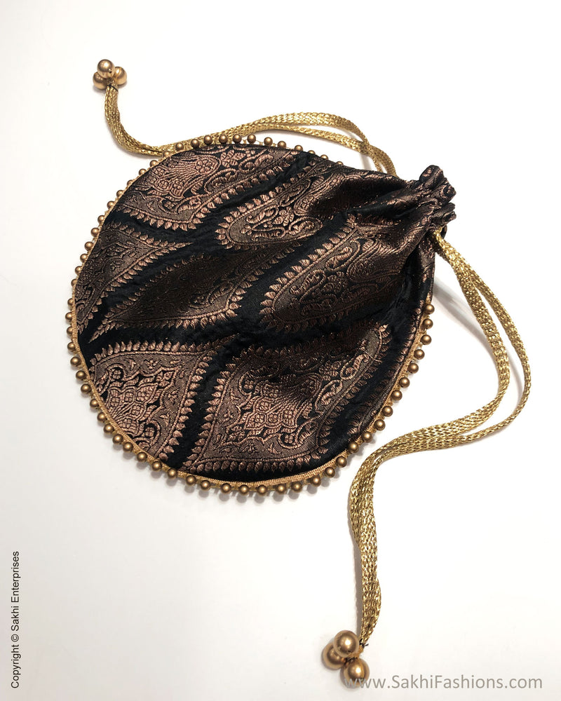 AJDS-24400 Black Potli Bag