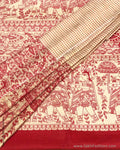 CD-Q21830 Red Madhubani Salwar
