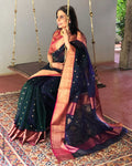 EE-S24417 Blue KoraChanderi
