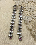 ASDS-24706 - Pure Silver With Multi Color Silver Earring