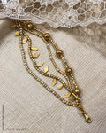 ASDS-24713 - Pure Silver With Gold Plated & Pearl Bracelet