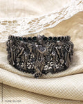 ASDS-24716 - Pure Silver With Radha Krishna Bracelet