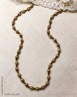 ASDS-24744 Pure Silver with Gold Plated Mala