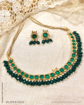 ADDS-24844 - Pure Gold & Silver With Multi Stone & Beeds Designed Necklace & Earring