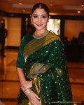 EE-S26840 Green Katan Chanderi