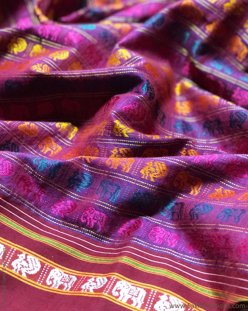 BL-S16492 Pink Cotton Blouse Fabric