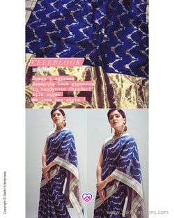 EE-S268412 Blue Resham Chanderi