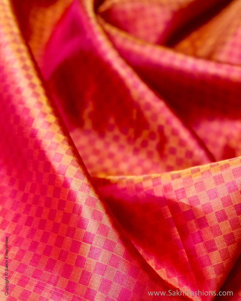 BL-F27101R Orange Kanchi Blouse