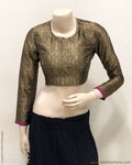 BL-F25905 Green Banarsi RBlouse