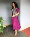 EE-S27724 Purple Cotton Dress