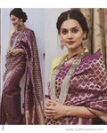EE-S30454 Pink Zari Chanderi