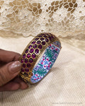 AJDS-28037 Red Meena Bangle