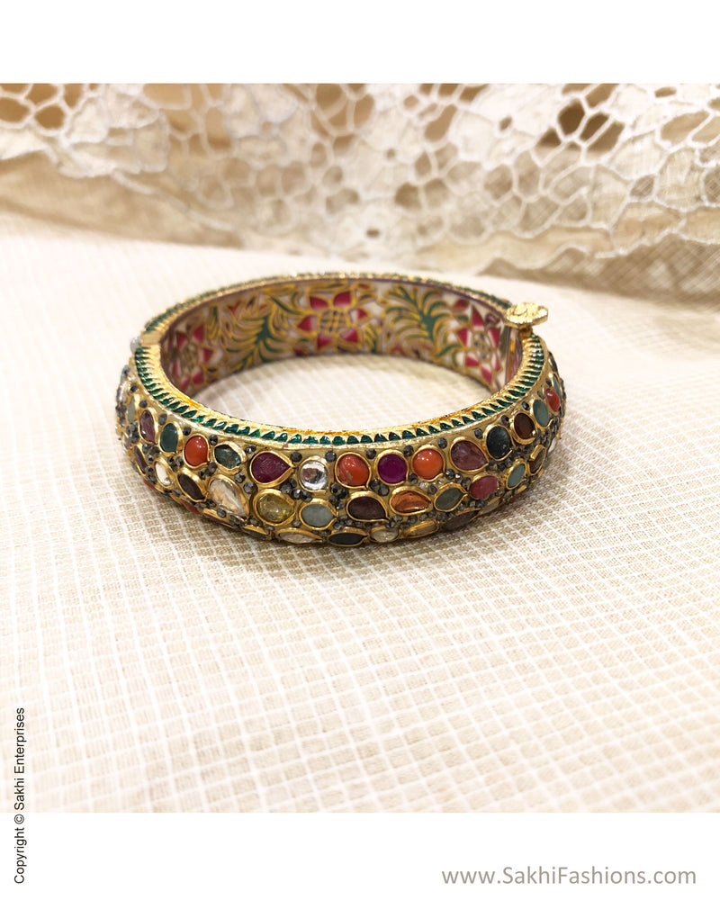 AJDS-28040 Navrathna Bangle