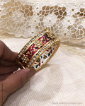 AJDS-28043 Red Kundan Bangle