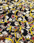 BL-F28725 Black Cotton Kalamkari