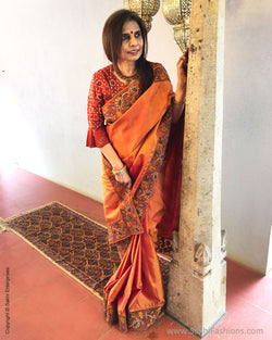 EE-S21469 Kalam Cutwork Kanchi
