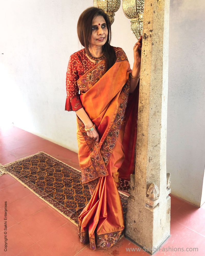 EE-S21469 Kalam Cutwork Kanchi