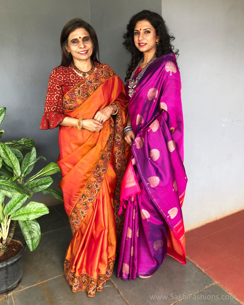 EE-S21469 Kalam Cutwork Kanchi