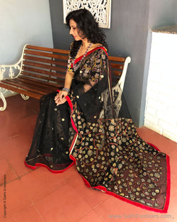 EE-S22171 Net Kalam Sari