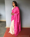 EE-S23041 Pink Pleat Tussar