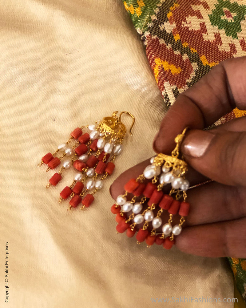 Aster Flower Leverback Earrings in 