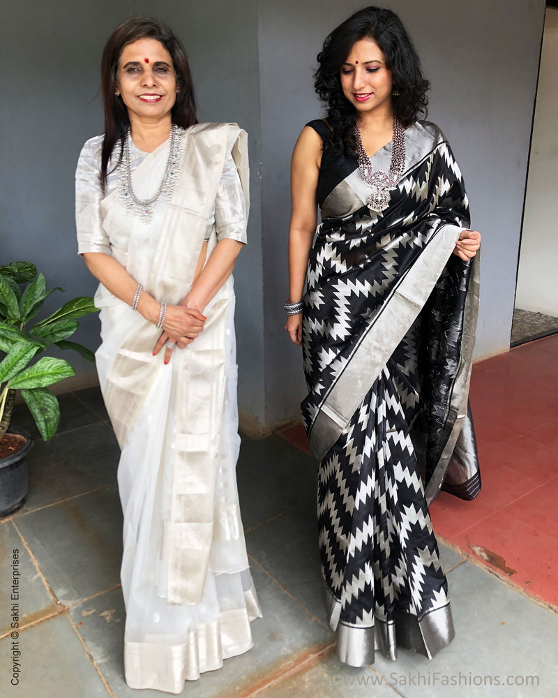 EE-S28370 Black Katan Chanderi