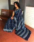 EE-S28809 Indigo Blue Chanderi