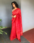 EE-S28819 Tomato Chanderi