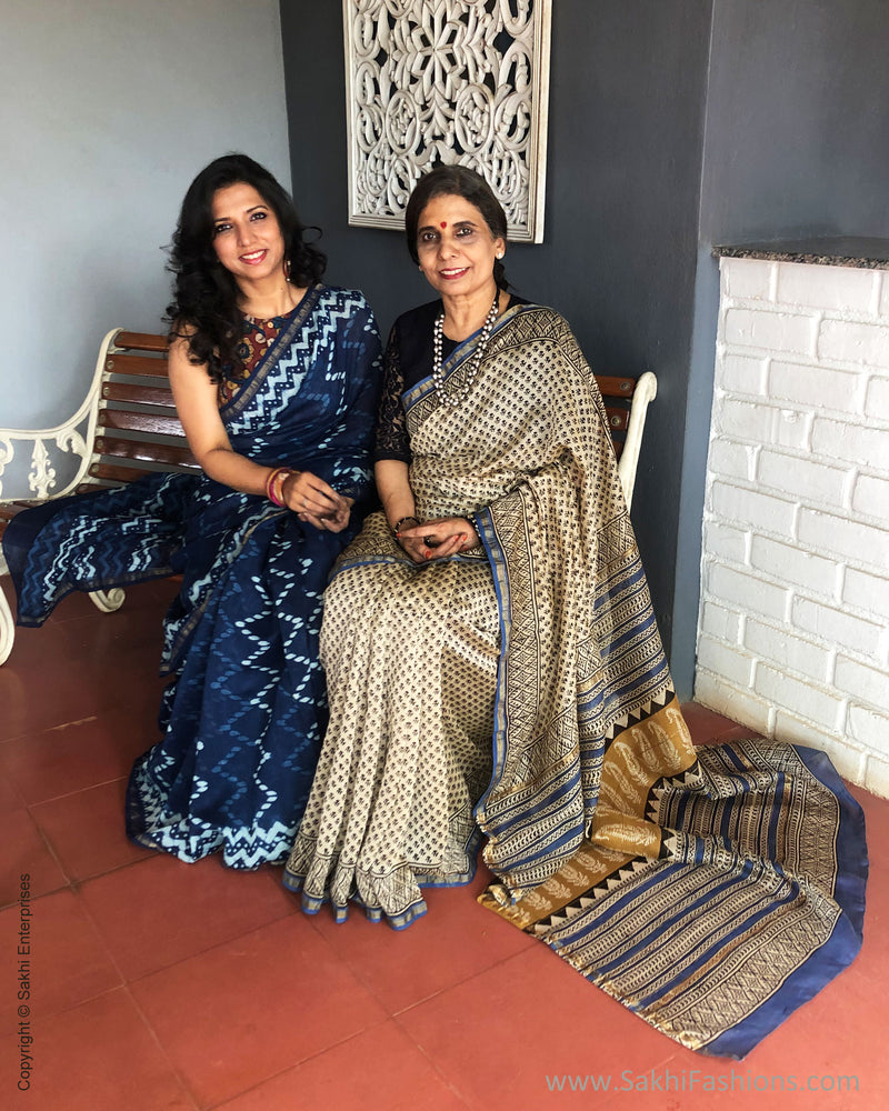 EE-S28809 Indigo Blue Chanderi