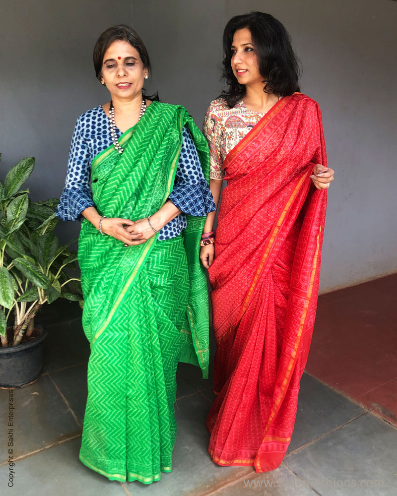 EE-S28829 Green Chanderi