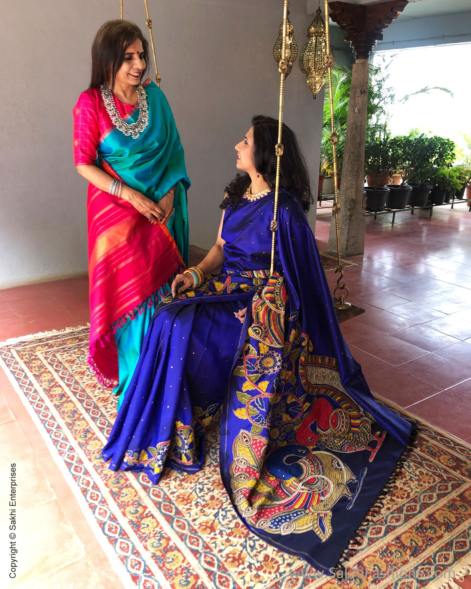 Pink & Green Pure Kanchi Silk Saree | Sakhi Fashions – sakhifashions