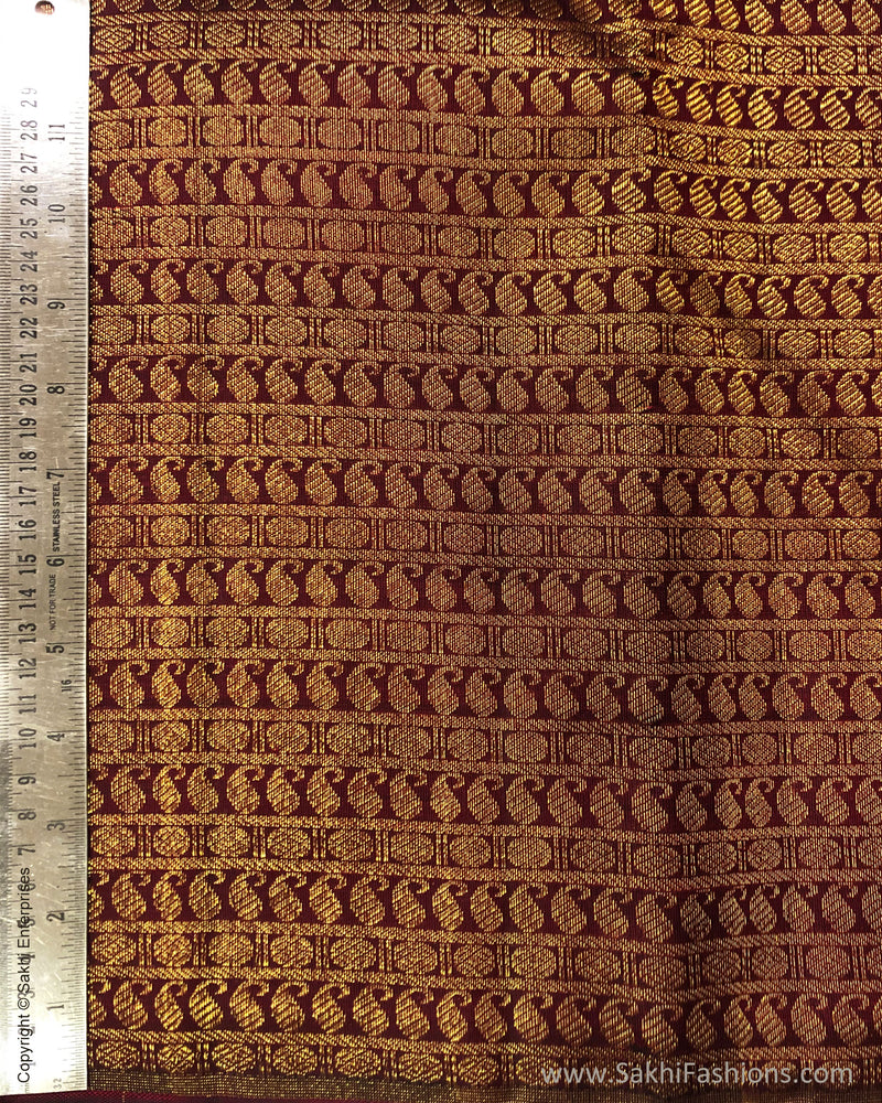 BL-F30621 Maroon Kanchi Blouse