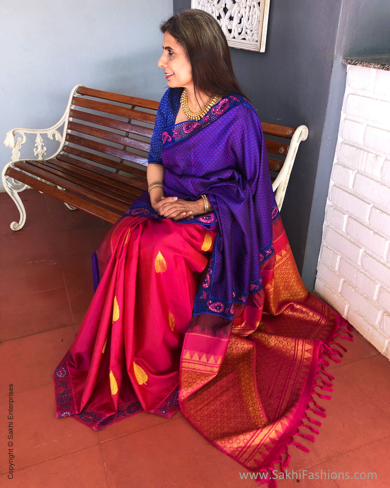 EE-S23446 Blue Kanchi CutWork