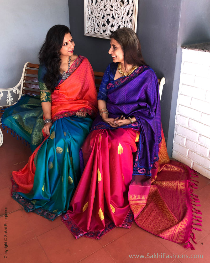 EE-S23446 Blue Kanchi CutWork