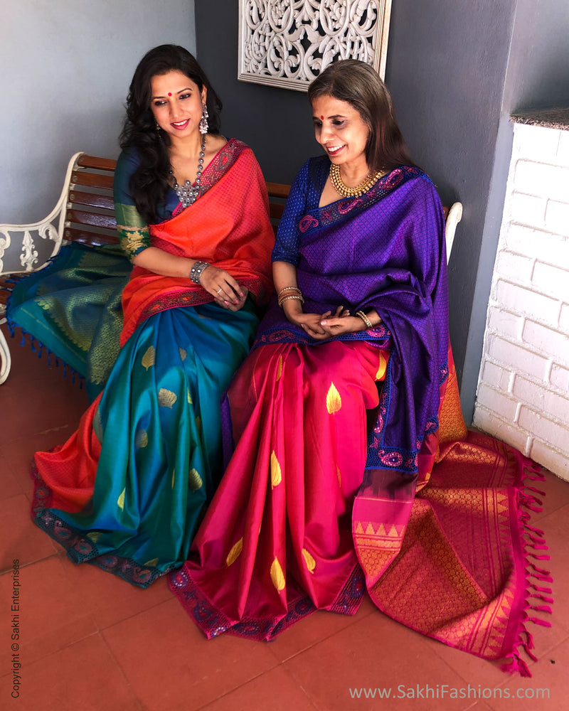 EE-S23446 Blue Kanchi CutWork