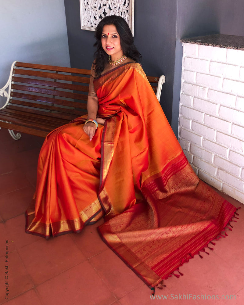EE-S26076 Mustard Kanchi Sari