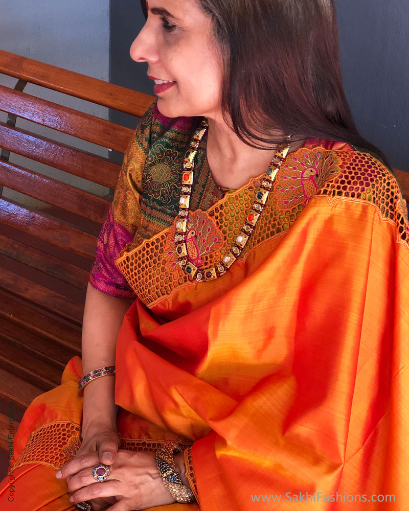 EE-S27755 Mustard Peacock Kanchi