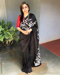 EE-S29103 Black Batik Sari